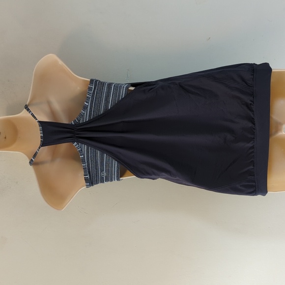 Lululemon No Limit Tank Graphite Striped Size 4 - Picture 3 of 16